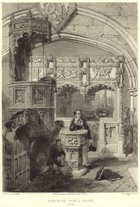 Interior of the church of St Mary and St Blaise