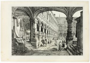 Palais du Prince, Liège by Samuel Prout