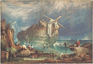 Salvaging from the Wreck by Samuel Prout