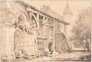 Scene at Jumièges by Samuel Prout