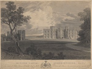 South West View of Dunster Castle, Somersetshire by Samuel Rawle