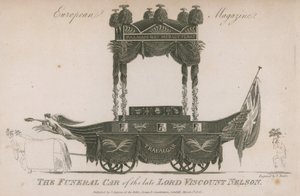 The Funeral Car of the Late Lord Viscount Nelson by Samuel Rawle