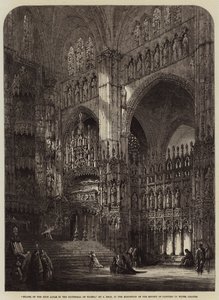 Chapel of the High Altar in the Cathedral of Toledo by Samuel Read