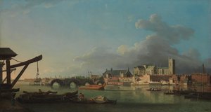 The Building of Westminster Bridge by Samuel Scott