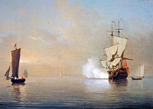 The Morning Gun by Samuel Scott