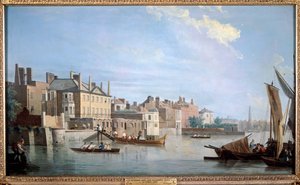 The Thames with Montagu House, from near Westminster Bridge, London