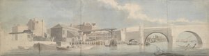 Westminster Bridge, the Surrey Side by Samuel Scott