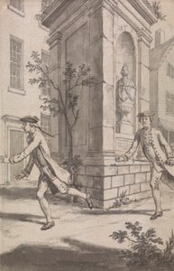 The Pursuit (Probably a Design for The Tyburn Chronicle) by Samuel Wale
