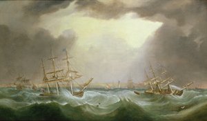 The Great Gale of 6th and 7th January 1839, 1882 by Samuel Walters