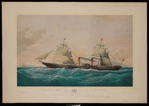 The Royal Mail Steam Ship Persia... Captain C H E Jodkins (Inward Bound, off the Skerries) To the British and North American Royal Mail Steam Packet Company this print is most respectfully dedicated by Samuel Walters