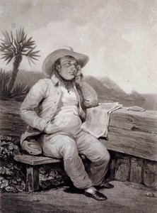 Portrait of Napoleon I at Saint Helena by Samuel William I Reynolds