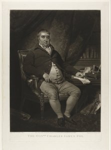 Portrait of Charles James Fox by Samuel William Reynolds (I)
