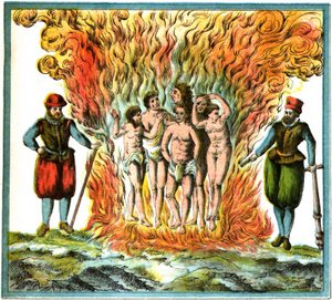 Champlain West Indies Plate LX - Story of the Indians
