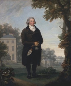 Gentleman in the Grounds of His House