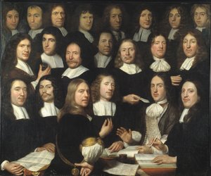 Group Portrait of the Mint Masters of Dordrecht by Samuel van Hoogstraten