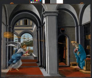 The Annunciation, c.1490 by Sandro (1444/5 1510) Botticelli