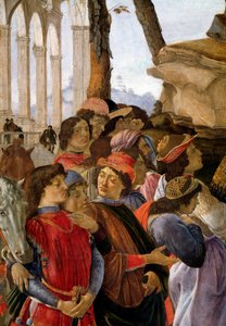 The Adoration of the Magi (detail) by Sandro Botticelli