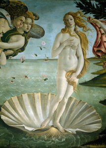The Birth of Venus (detail) by Sandro Botticelli