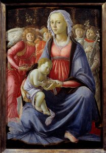 Virgin and Child Surrounded by Five Angels by Sandro Botticelli