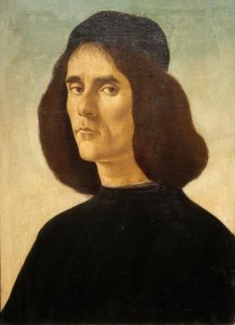 Portrait of Michael Marullus Tarchaniota by Sandro Botticelli