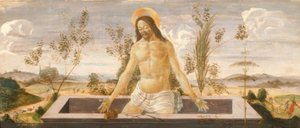 Christ in the Tomb by Sandro Botticelli