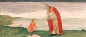 Saint Augustine and the Boy on the Seashore by Sandro Botticelli