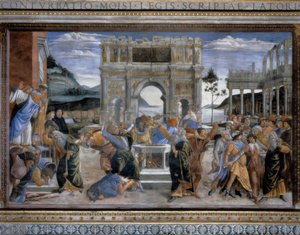 The Punishment of the Rebellion of Korah by Sandro Botticelli