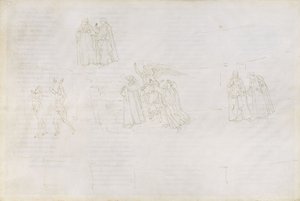 Illustration to the Divine Comedy by Dante Alighieri Purgatorio 17 by Sandro Botticelli