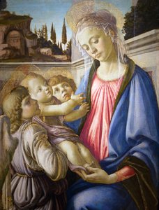 Madonna and Child and Two Angels by Sandro Botticelli