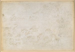 The Divine Comedy, Inferno XXIV. Virgil and Dante in the Eighth Circle of Hell (Malebolge), 7th Bolgia: Punishment of Thieves and Robbers; The Prophecies of Vanni Fucci by Sandro Botticelli