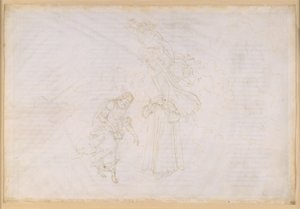 The Divine Comedy, Paradiso XXVII. Eighth Sphere (Fixed Stars): Peter Delivers a Sermon Against the Corrupt Papacy; Ascent to the Crystal Heaven, the Primum Mobile by Sandro Botticelli