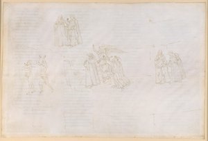 The Divine Comedy, Purgatorio XVII. Ascent to the Fourth Ring of Purgatory: Virgil Explains Purgatory to Dante by Sandro Botticelli
