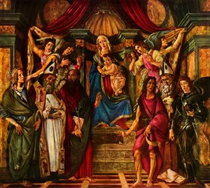 Madonna Enthroned with Six Saints