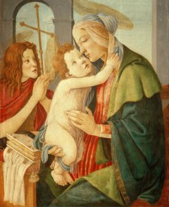 Madonna with Child and the Young John the Baptist by Sandro Botticelli