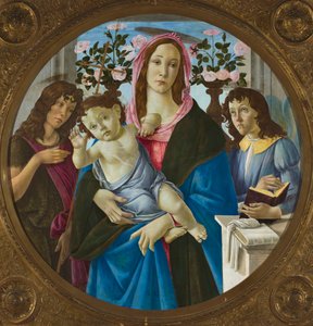 Madonna with Child, St. John the Baptist, and Angel by Sandro Botticelli