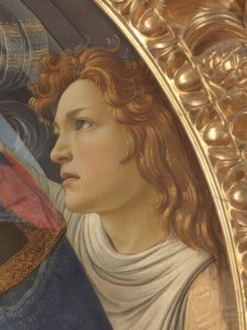 Mary with Child and Five Angels