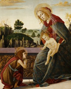 The Madonna and Child with the Young St. John the Baptist in a Landscape by Sandro Botticelli