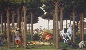 The Story of Nastagio degli Honesti, Panel II by Sandro Botticelli
