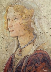 Venus and the Three Graces Offering Gifts to a Girl (detail) by Sandro Botticelli