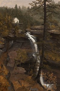 Kaaterskill Falls by Sanford Robinson Gifford