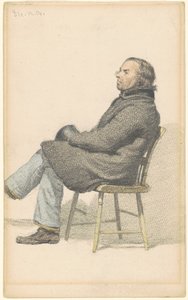 Man Seated in Hitchcock Chair by Sanford Robinson Gifford