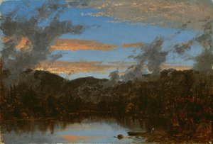 Mist Rising at Sunset in the Catskills