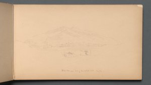 Sketchbook, page 12: "White Mountains from foot of Randolph Hill" by Sanford Robinson Gifford