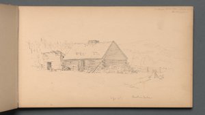 Sketchbook, page 14: Berlin Falls September 2nd, 1859 by Sanford Robinson Gifford