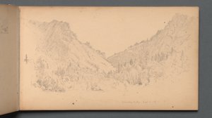 Sketchbook, page 18: Dixville Notch, Sept. 4, 89 by Sanford Robinson Gifford