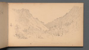 Sketchbook, Page 18: Dixville Notch, Sept. 4, 89, 1859 by Sanford Robinson Gifford
