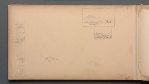 Sketchbook, page 37: Maine Landscape Vignettes by Sanford Robinson Gifford
