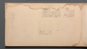 Sketchbook, Page 39: Maine Landscape Vignettes by Sanford Robinson Gifford