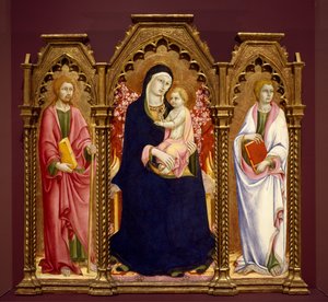 Madonna and Child with Saints James Major and John the Evangelist, Altarpiece