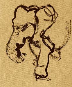 Abstract Elephant Head